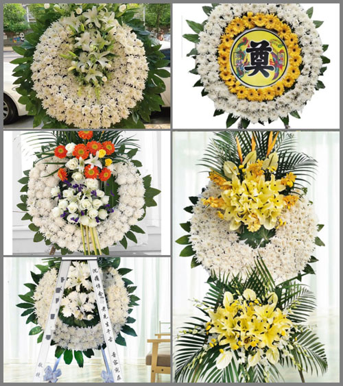 广东韶关市南雄市珠玑镇里仁村花圈速递